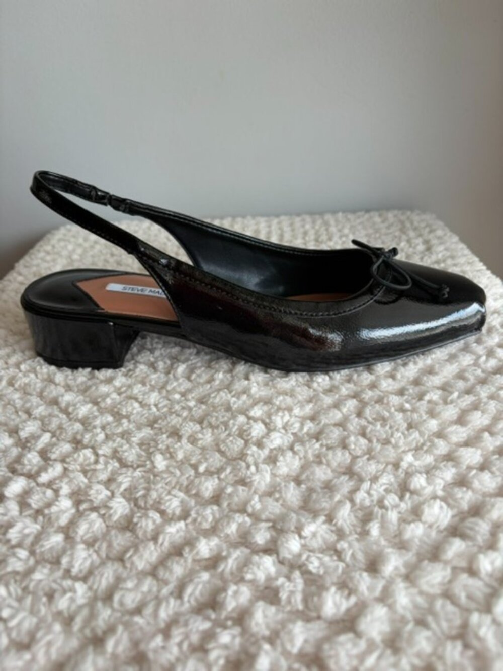 🖤 Steve Madden LOVED Black Crinkle Patent - Size 9 - Picture 8 of 8